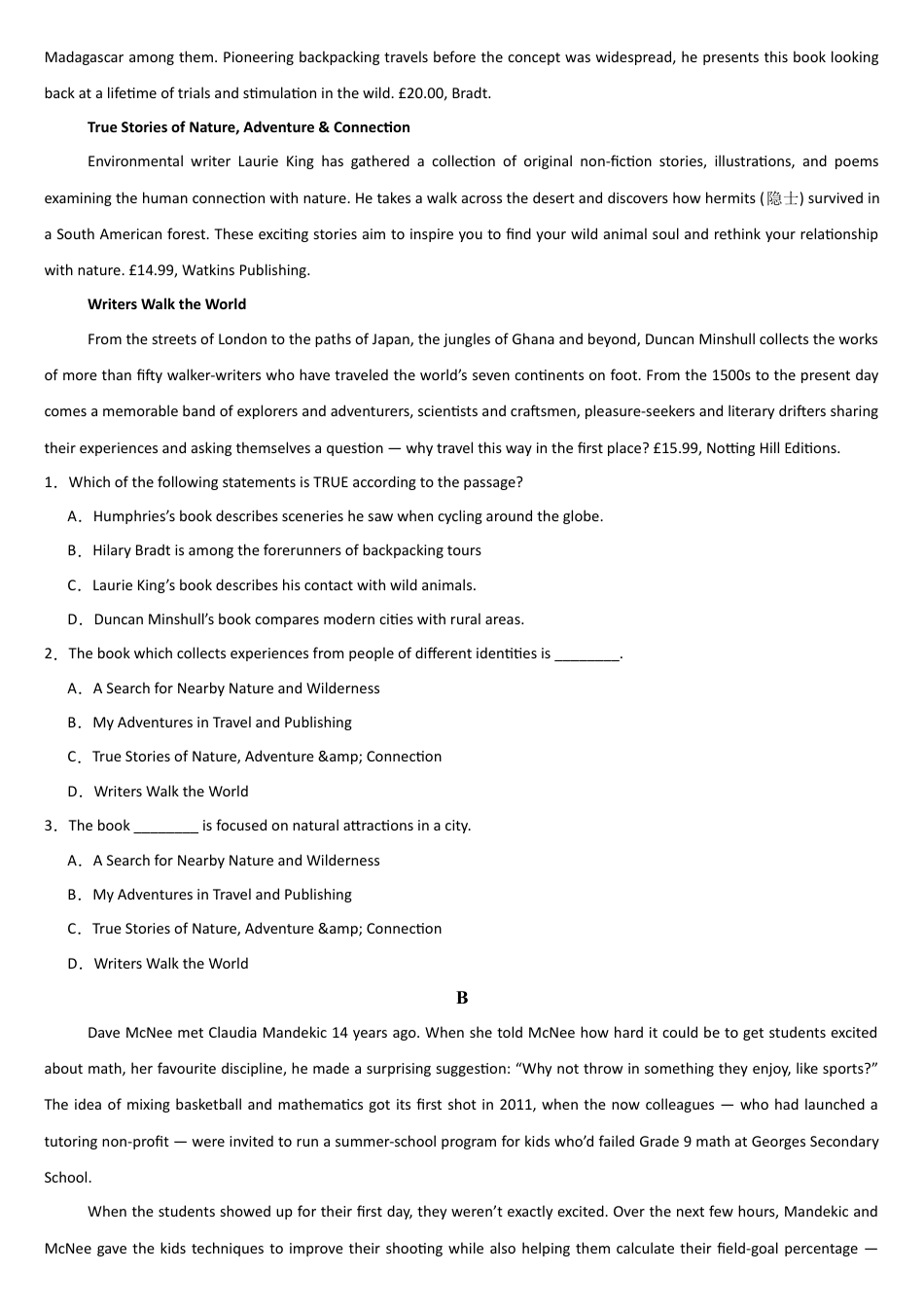 吉林省通化市梅河口市第五中学2024-2025学年高三上学期1月期末英语试题.docx_第3页