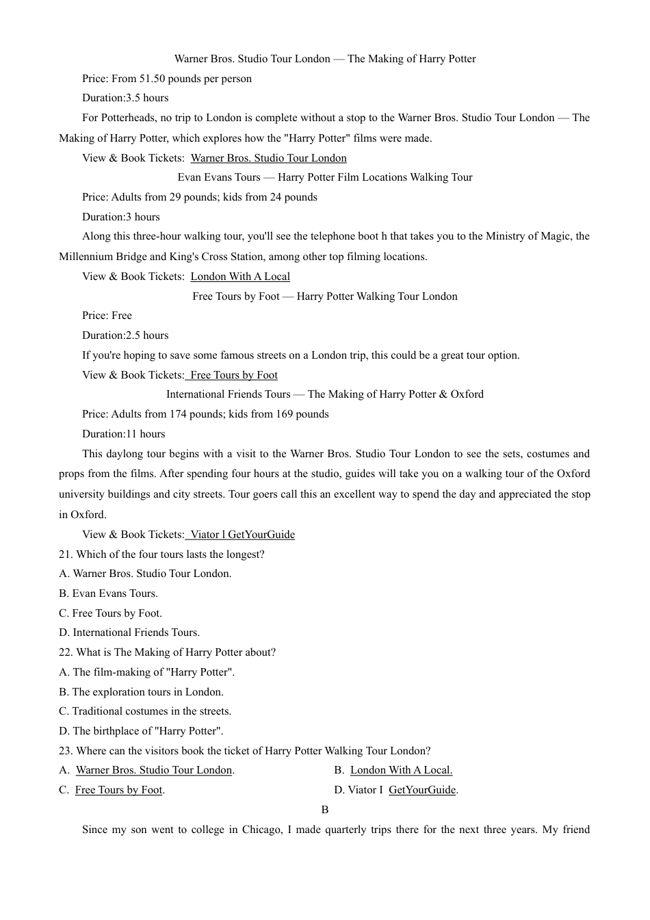 云南省大理白族自治州宾川县高平第一完全中学2024-2025学年高三上学期期中考试英语试题+答案.docx_第3页