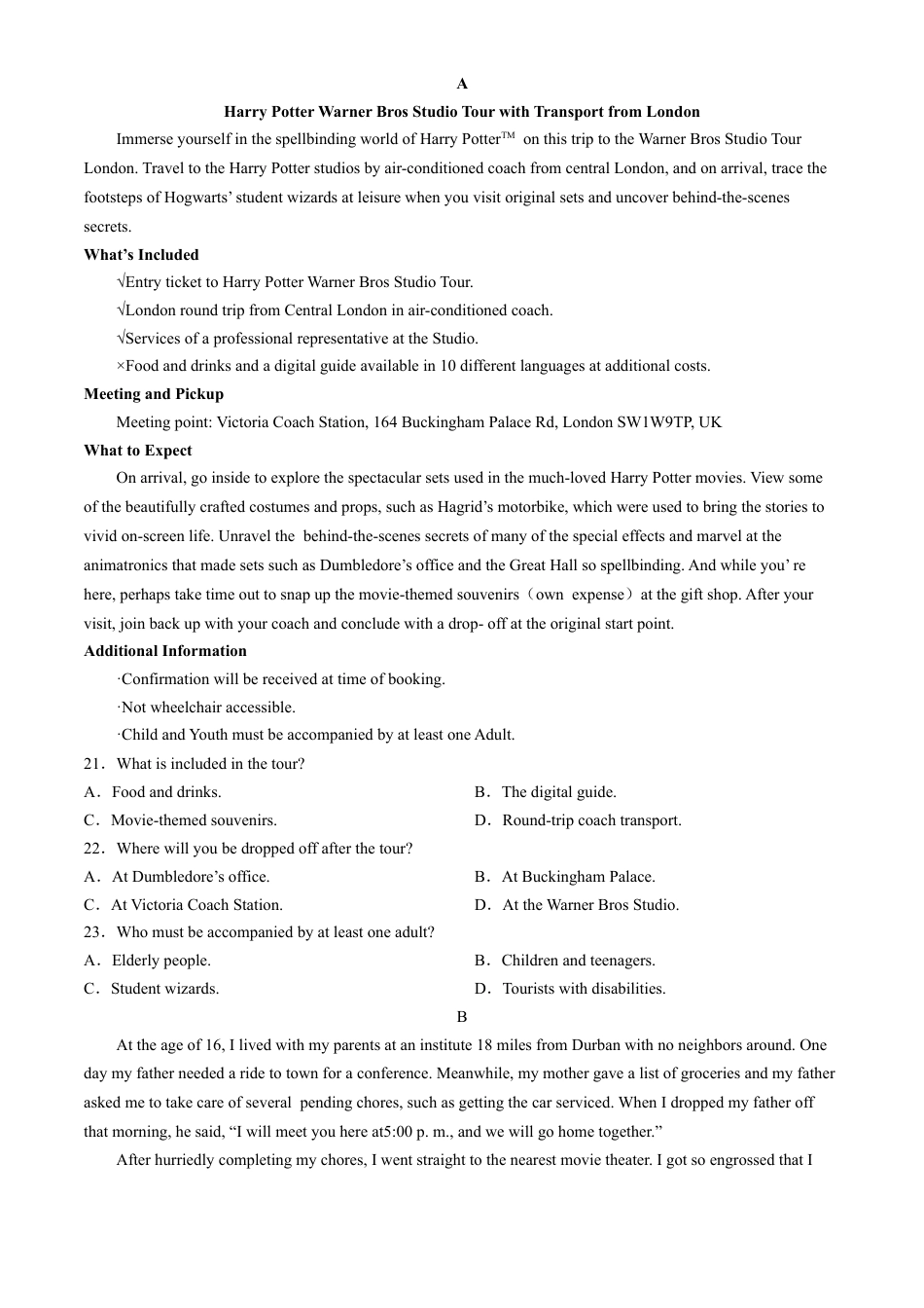 山东省济宁市2024-2025学年高三上学期期中考试 英语 Word版含答案.docx_第3页