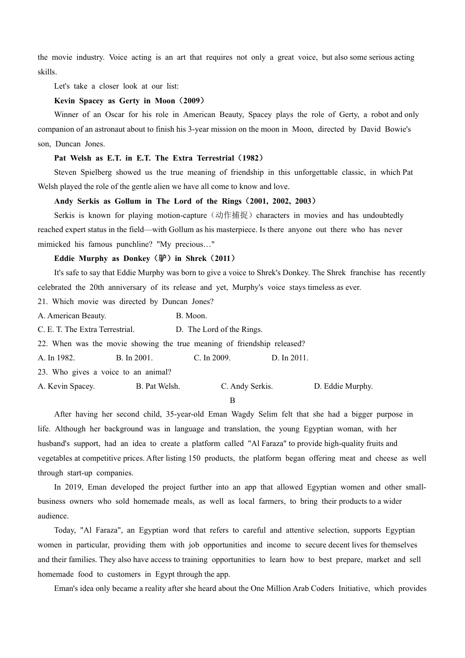 河南省新未来2023-2024学年高二下学期7月期末联考英语试题.docx_第3页