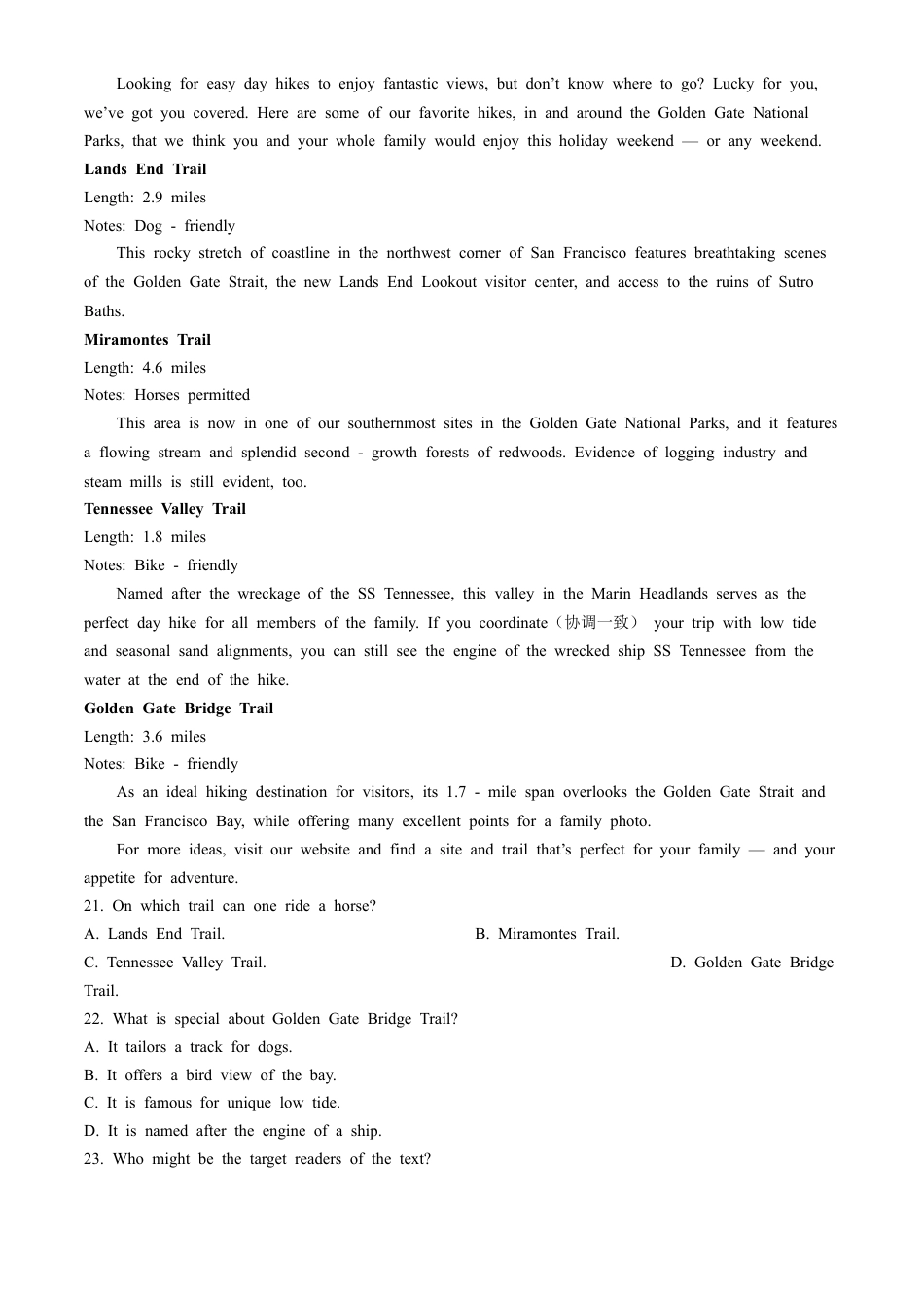 内蒙古自治区赤峰市2024-2025学年高三上学期11月期中英语试题.docx_第3页