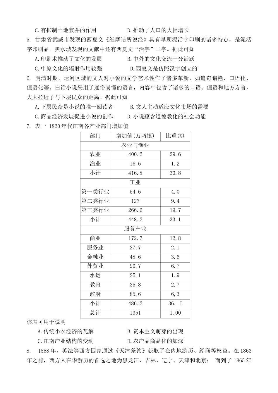 辽宁省丹东市五校协作体2024-2025学年高三上学期12月月考试题 历史 Word版含答案.docx_第2页