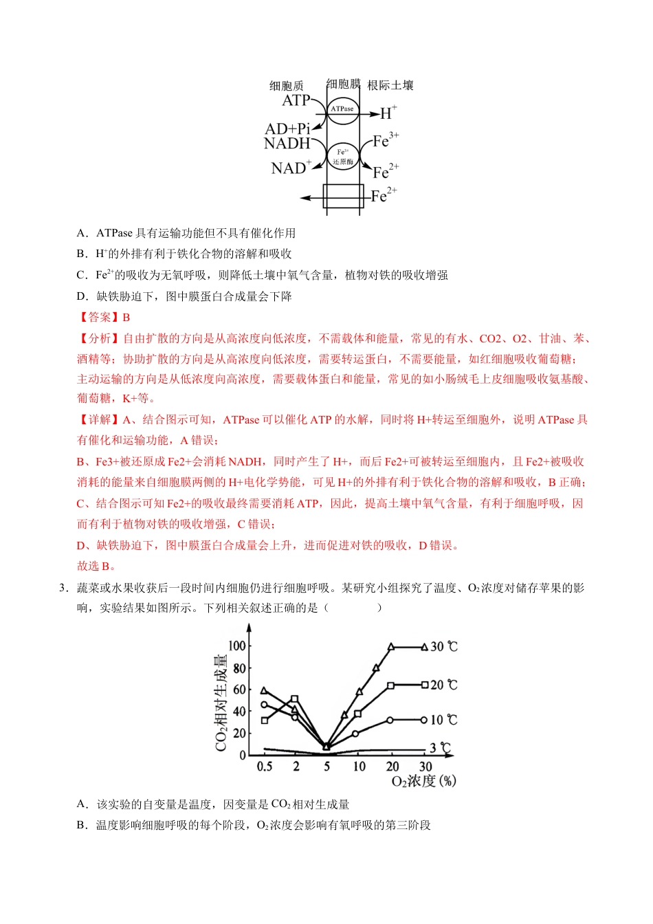 八省2025届高三“八省联考”考前猜想卷生物（16+5）全解全析.docx_第2页