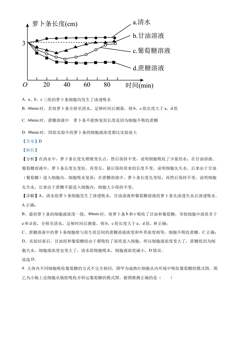 山东省泰安市2024-2025学年高三上学期11月期中考试生物答案.docx_第3页