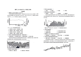 广西南宁市第二中学2024-2025学年高三上学期11月月考地理.docx