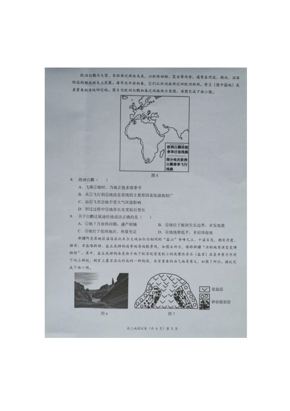 湖北省新高考协作体2024-2025学年高三上学期11月期中地理试题.docx_第3页