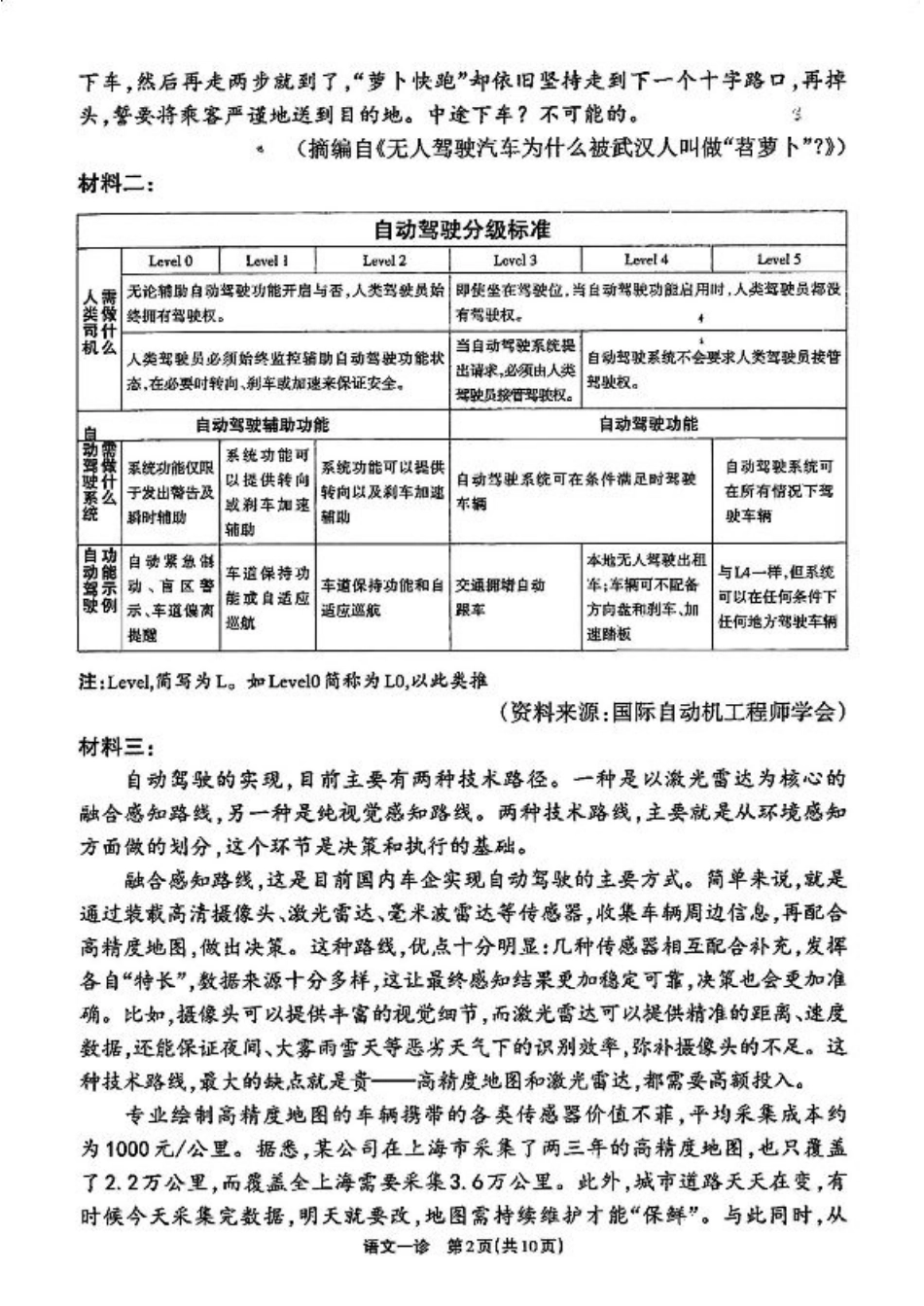 2025届四川省德阳市高三第一次诊断考试语文_2025届德阳一诊语文.pdf_第2页