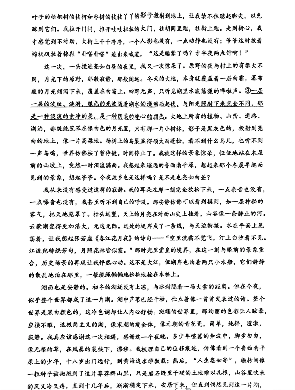 四川省大数据精准教学联盟2022级高三第一次统一监测语文试题+答案.pdf_第3页