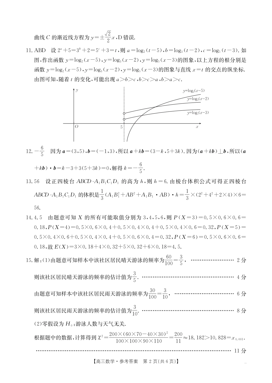 广西部分学校 2025-2026 学年上学期开学考-数学答案.pdf_第2页