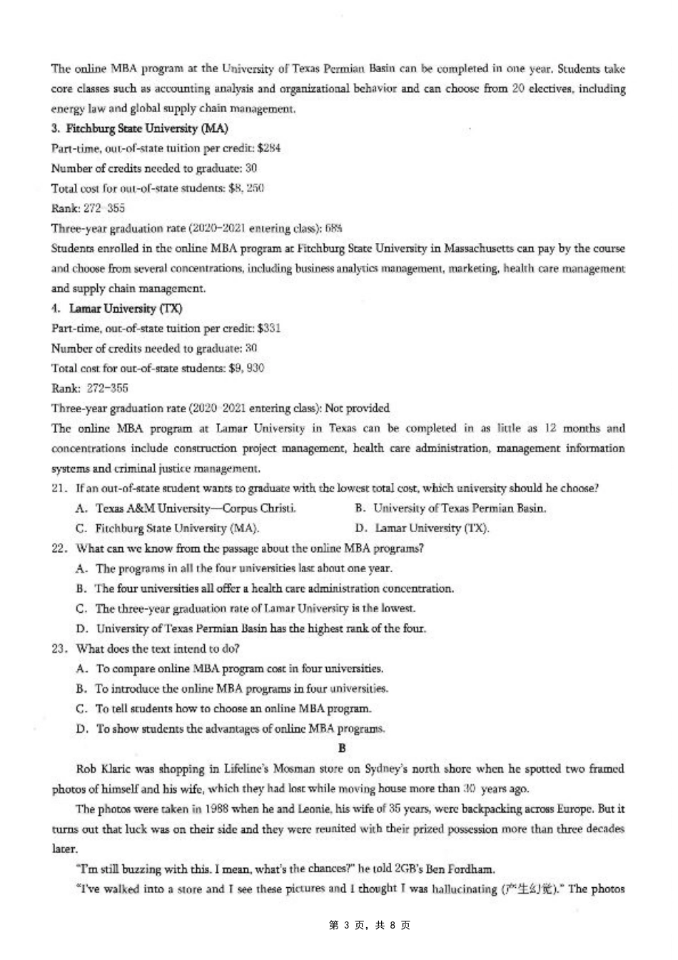重庆市2025年普通高等学校招生全国统一考试康德调研（四）英语.pdf_第3页