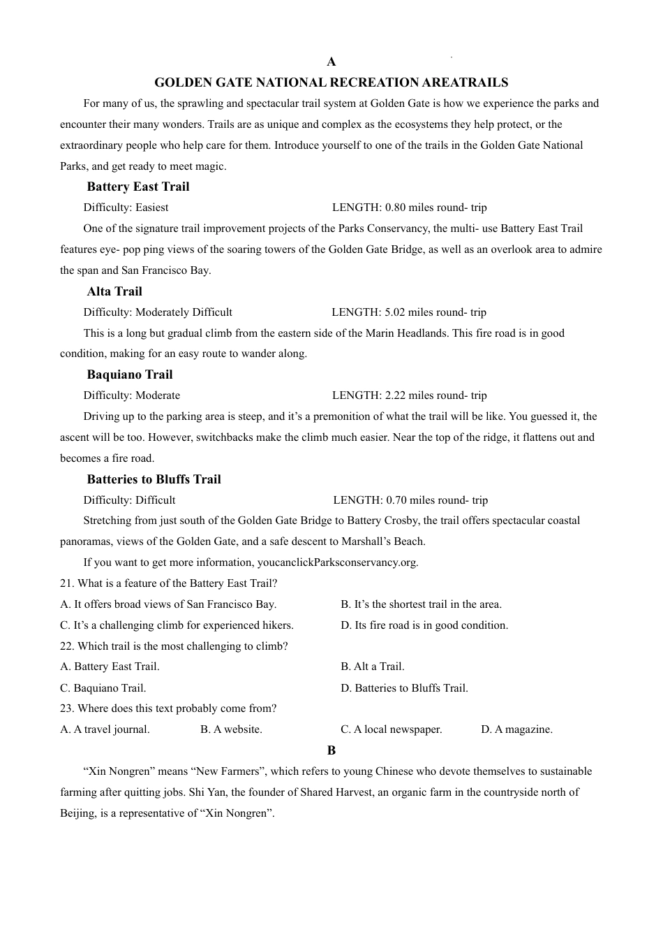 云南省昆明市五华区2024-2025学年高三上学期期中教学质量检测英语试卷（含答案）.pdf_第3页