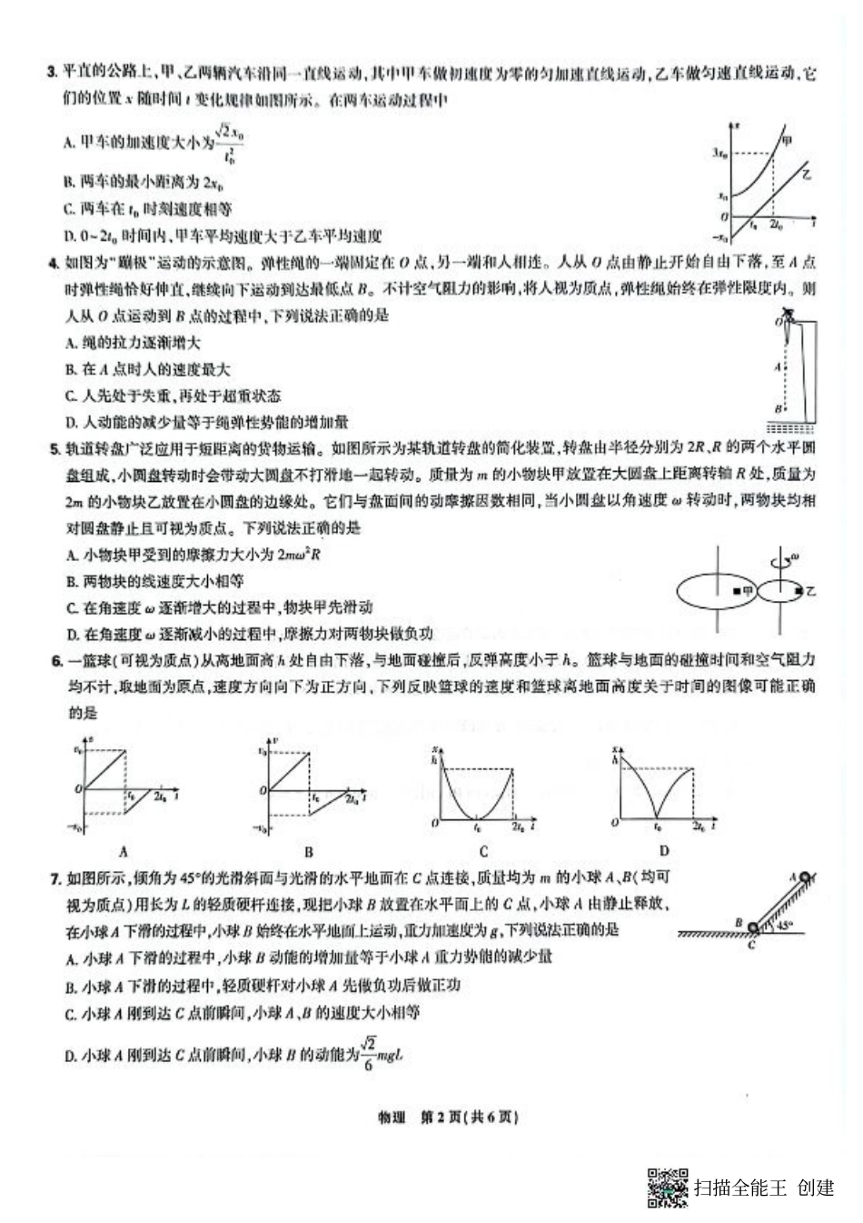 辽宁省沈阳市郊联体2024-2025学年高三上学期9月开学联考试题 物理 PDF版含解析.pdf_第2页