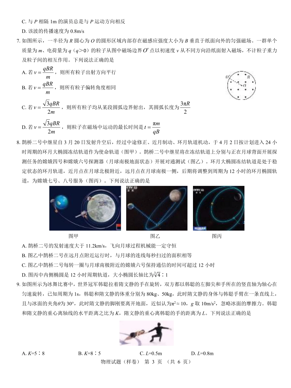 2025届高考仿真模拟卷 物理（样卷）.pdf.pdf_第3页