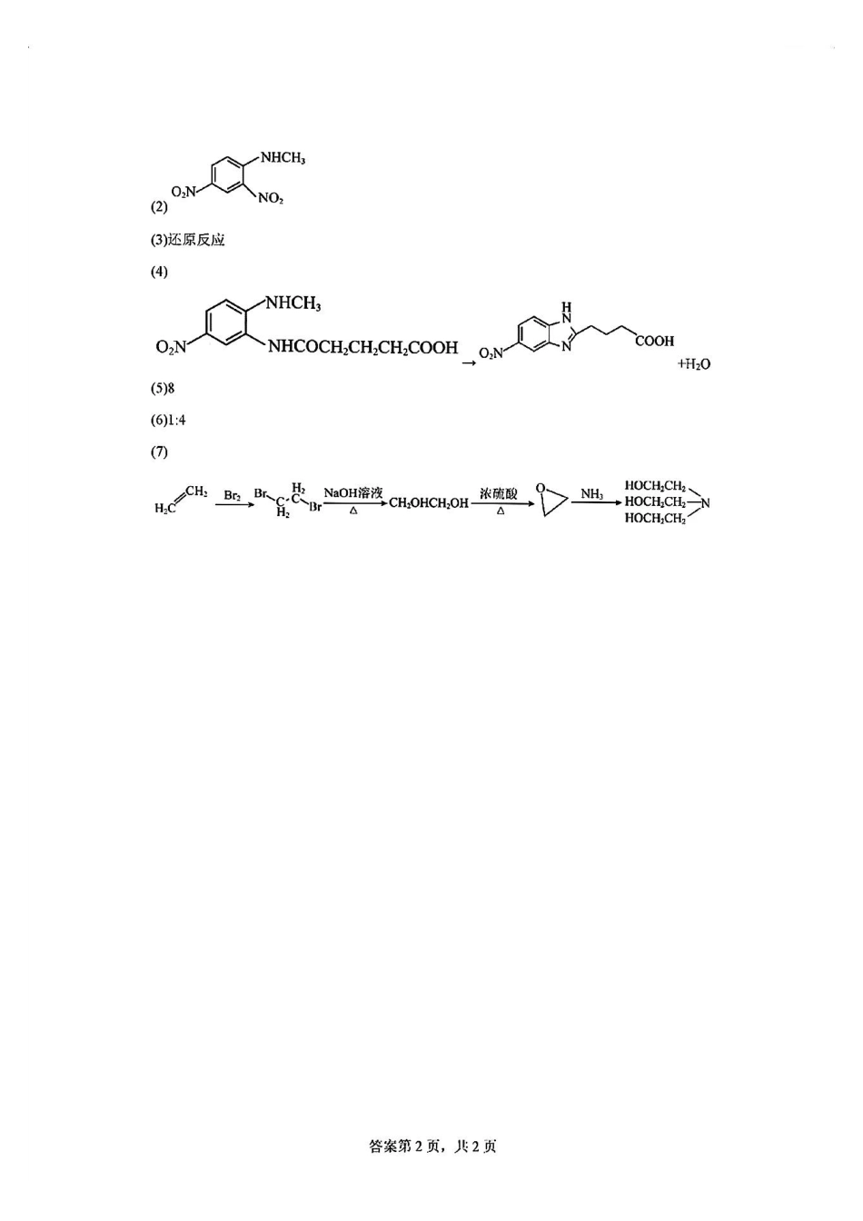 2025八省适应性联考模拟演练考试_化学答案.pdf_第2页