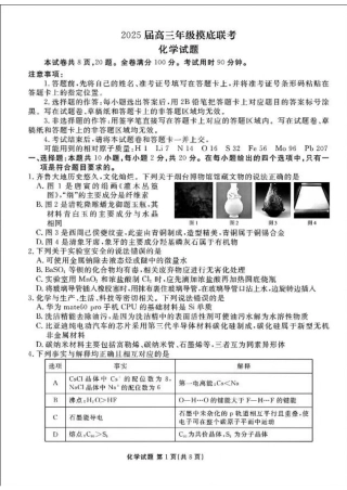 山东省衡水金卷2025届高三年级上学期九月摸底联考化学+答案.pdf