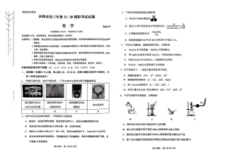 内蒙古赤峰市2024-2025学年高三11月模拟考试化学试题_化学试卷.pdf