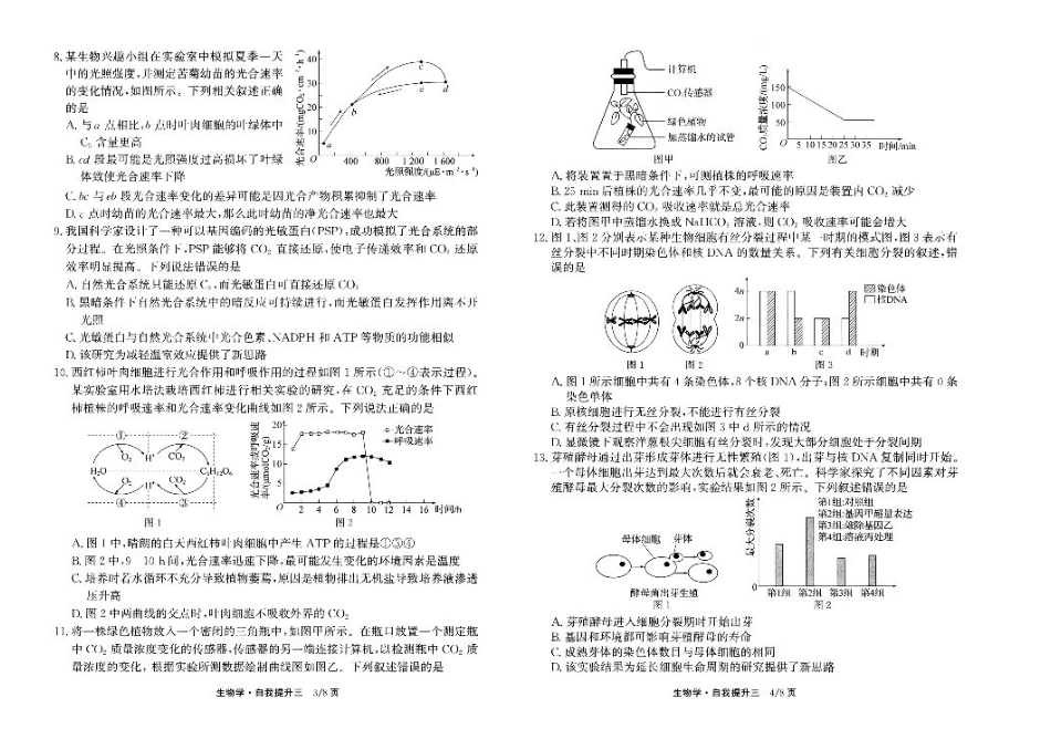 河北省衡水市冀州区河北冀州中学2024-2025学年高三上学期12月月考生物.pdf_第2页
