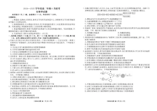 衡水金卷2024-2025学年度高二年级6月联考生物试题+答案.pdf