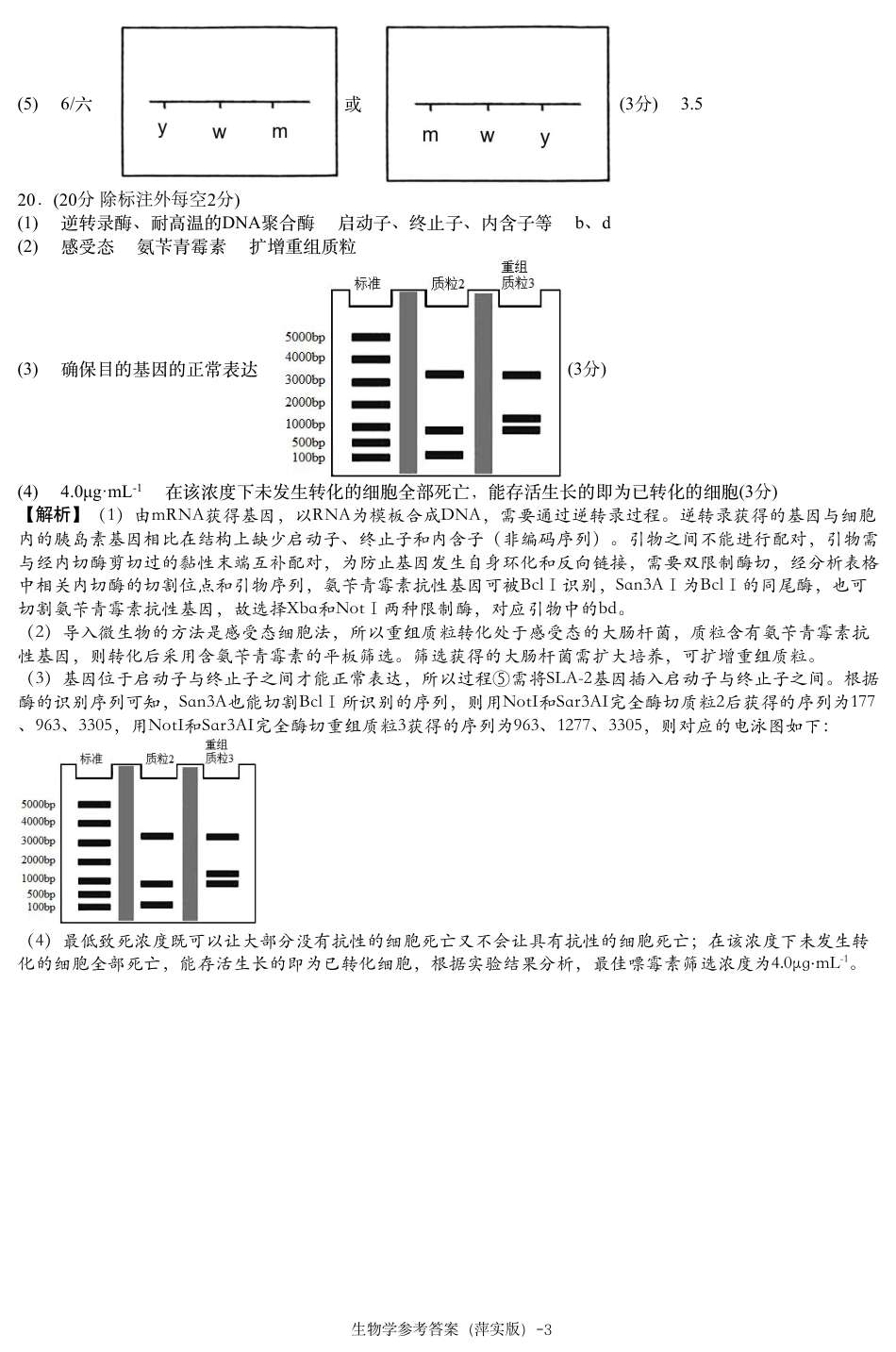 江西省萍乡市萍乡中学2025届高三上学期月考卷（五）生物答案.pdf_第3页