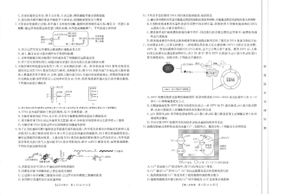 阶段性诊断茂名区10月份联考试卷_高三生物.pdf_第2页