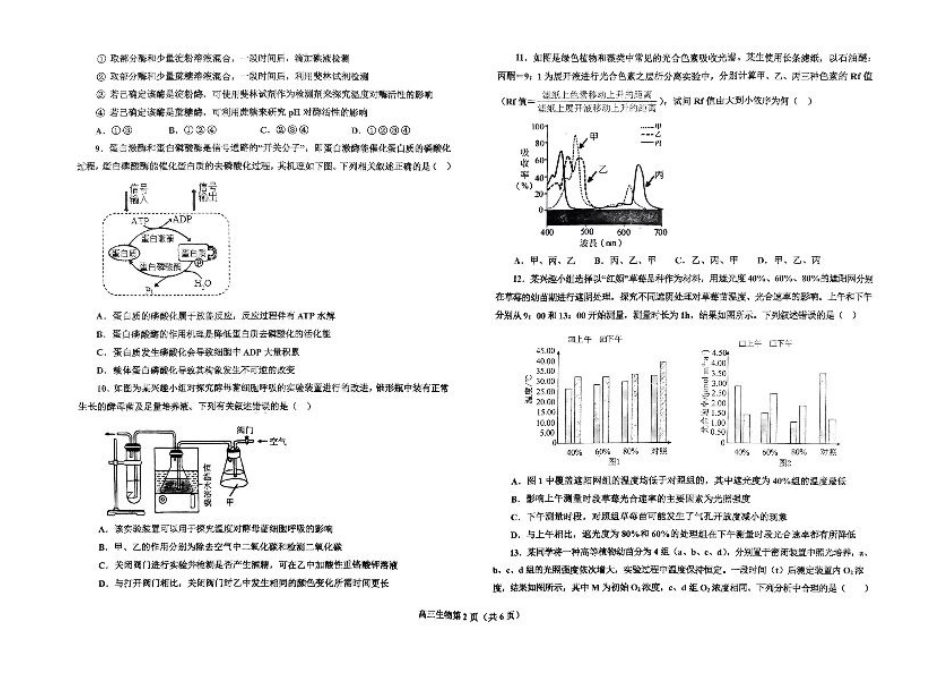 辽宁省辽东南协作体2024-2025学年高三上学期10月月考试题 生物 PDF版含答案.pdf_第2页