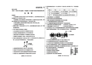 内蒙古包头市2026届高三上学期期中教学质量检测生物试卷（含答案）.pdf