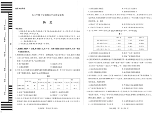 河南大联考2025年高二下学期期末学业质量监测历史试题.pdf