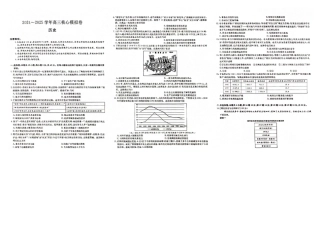 湖北省黄冈市2025届高三下学期核心预测卷历史.pdf
