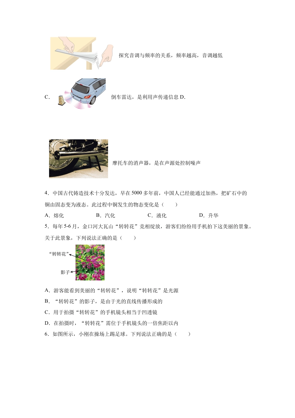 2025年四川省乐山市中考物理真题-真题试卷及参考答案.docx_第2页