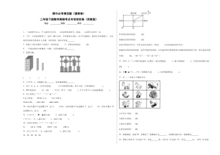期中必考填空题（提高卷）-二年级下册数学高频考点专项培优卷（苏教版）.docx