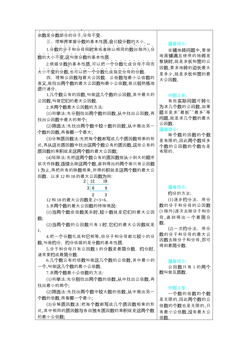 人教版5年级数学下册-4 分数的意义和性质.docx_第2页