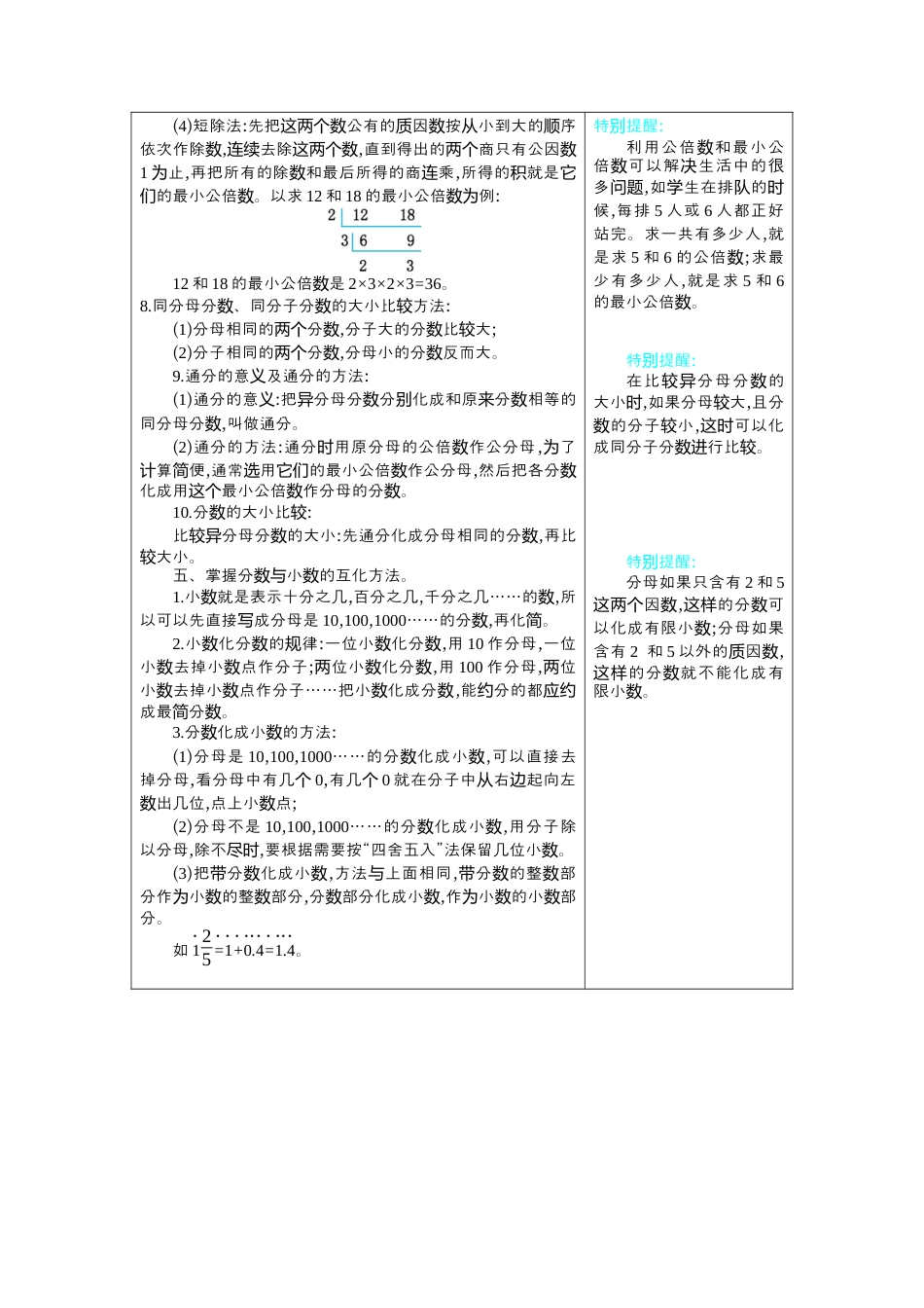 人教版5年级数学下册-4 分数的意义和性质.docx_第3页