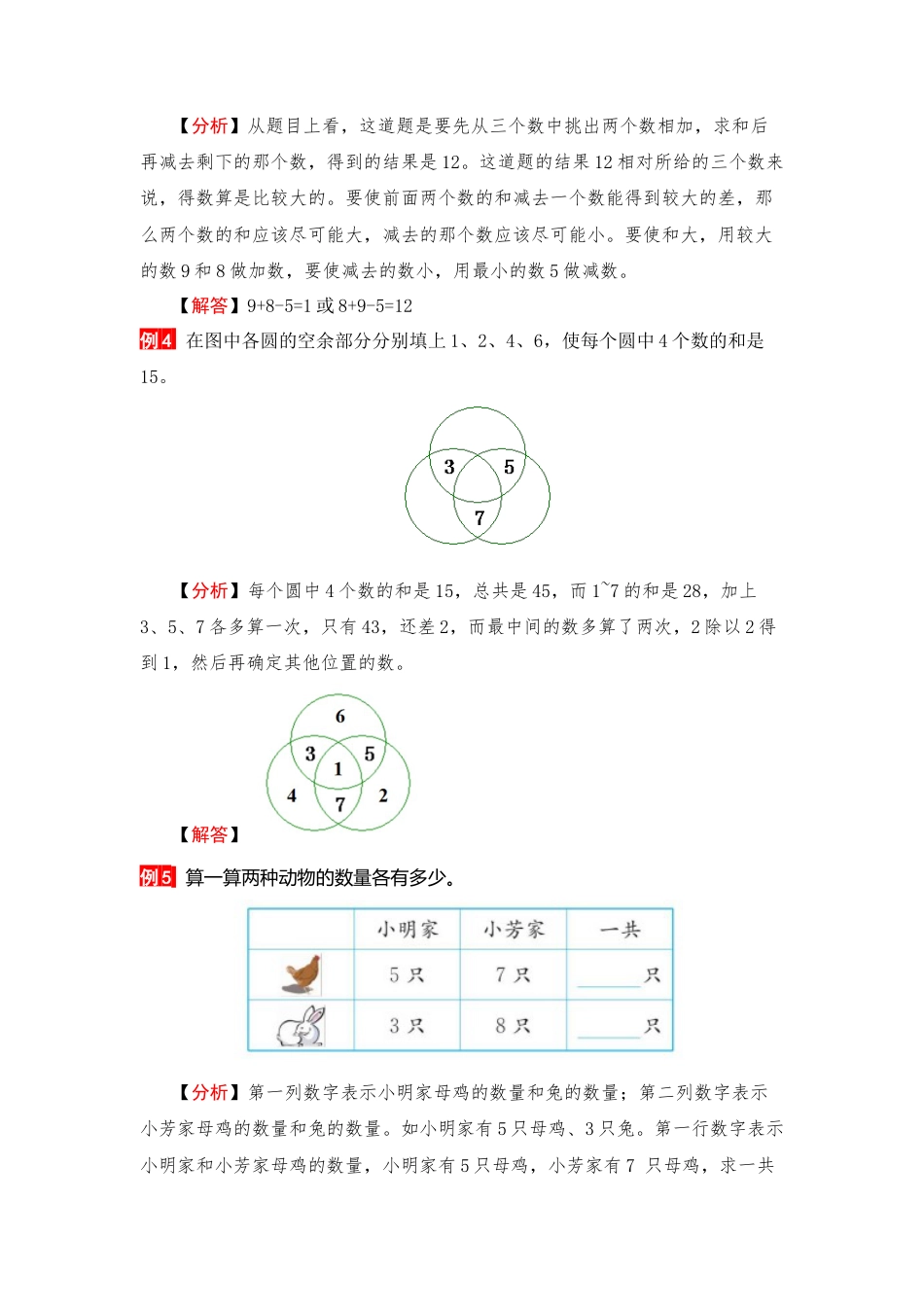 【单元复习指南】第八单元 20以内的进位加法-一年级上册数学单元复习精编讲义·人教版（含答案）.docx_第3页