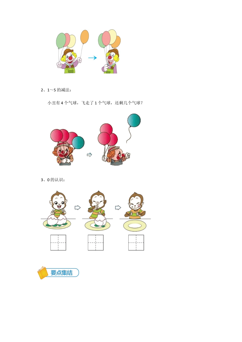 【精品讲义】小学数学一年级上册-第4讲 1～5的加减-重难点讲练-教师版.docx_第2页