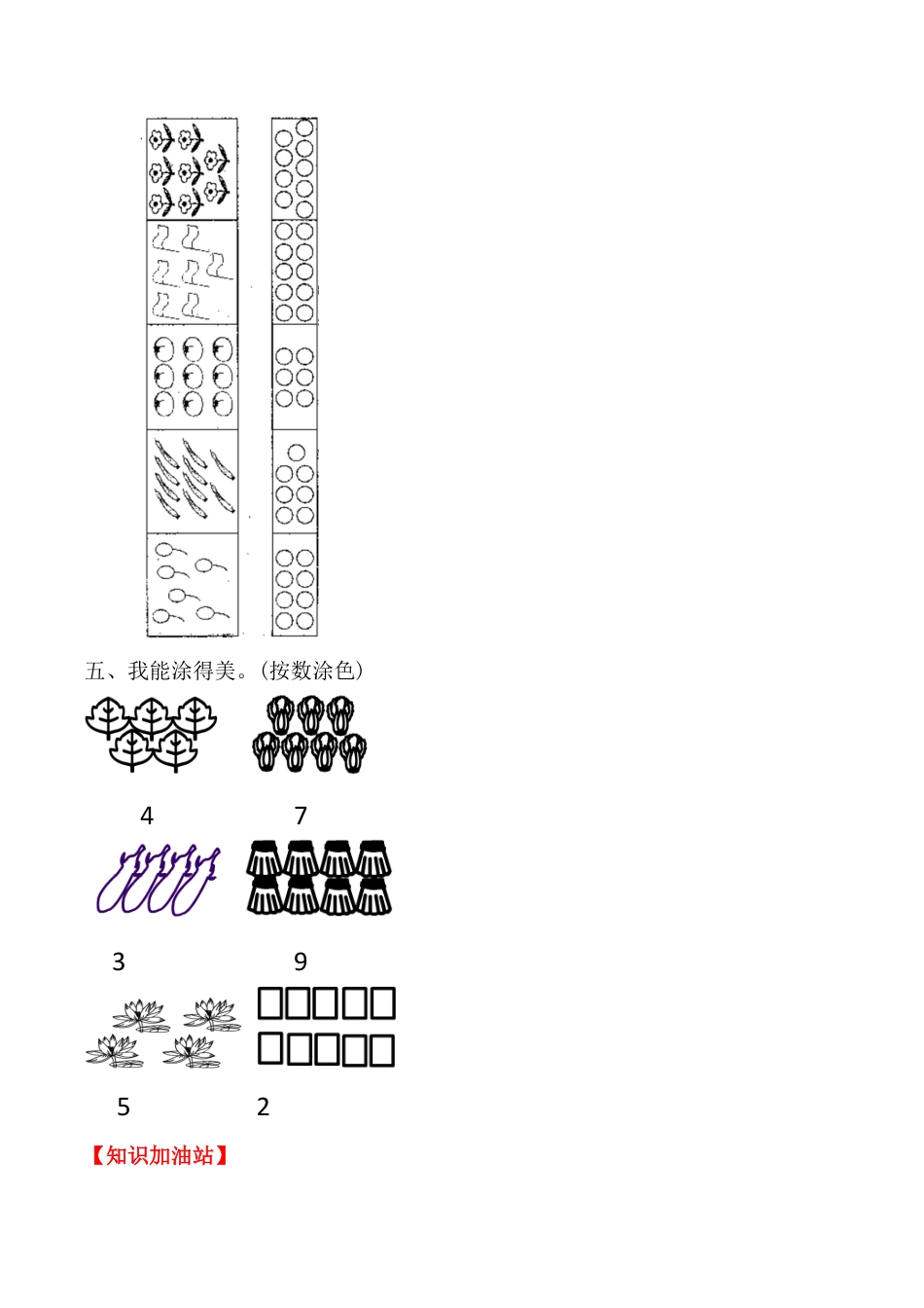【课时练】一 准备课第一课时 数一数-一年级上册数学一课一练  人教版（含答案）.docx_第3页