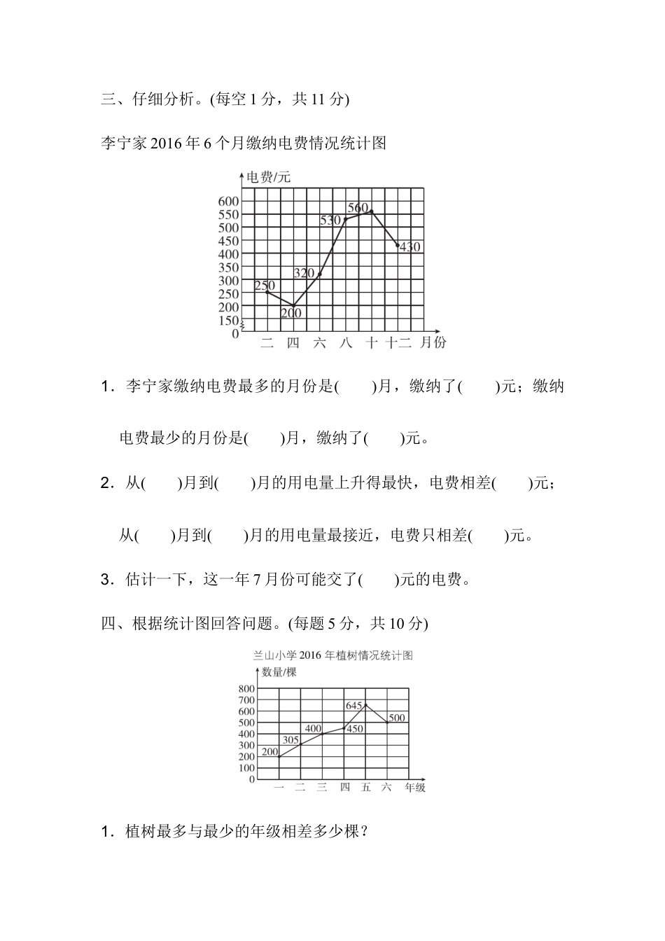 人教版5年级数学下册-第七单元过关检测卷.docx_第3页