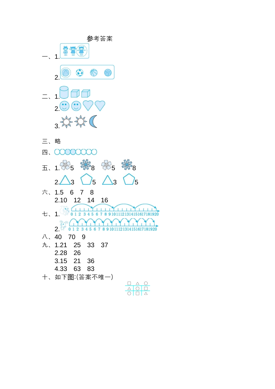 人教版数学一年级下第七单元检测卷（2）.docx_第3页