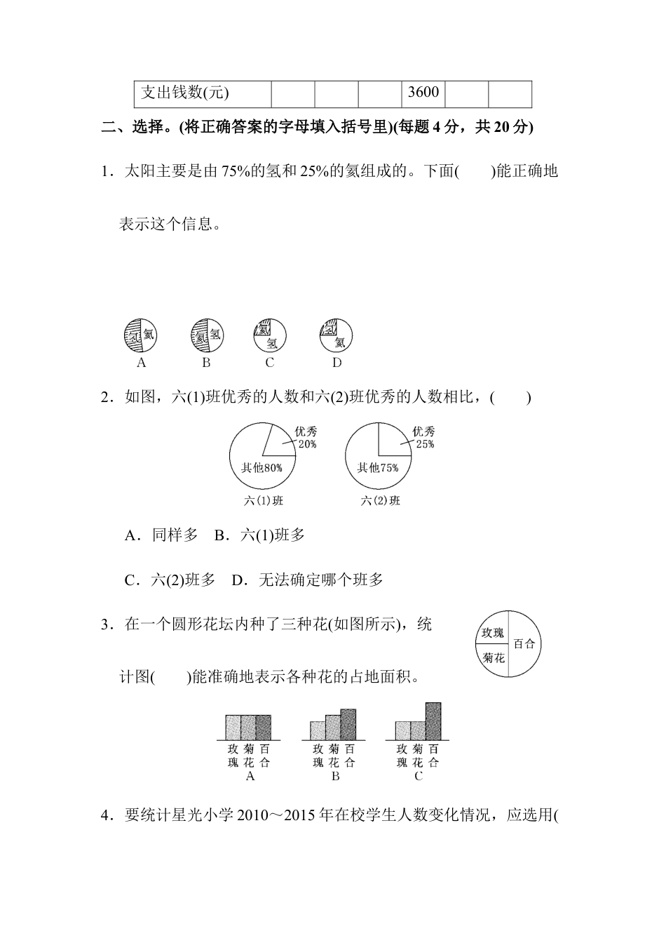 小学数学六年级上-第七单元过关检测卷.docx_第2页