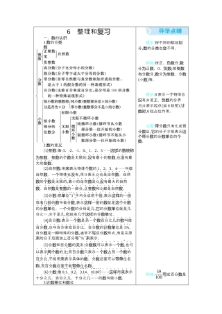 小学数学六年级下-课时练习-6  整理和复习.docx