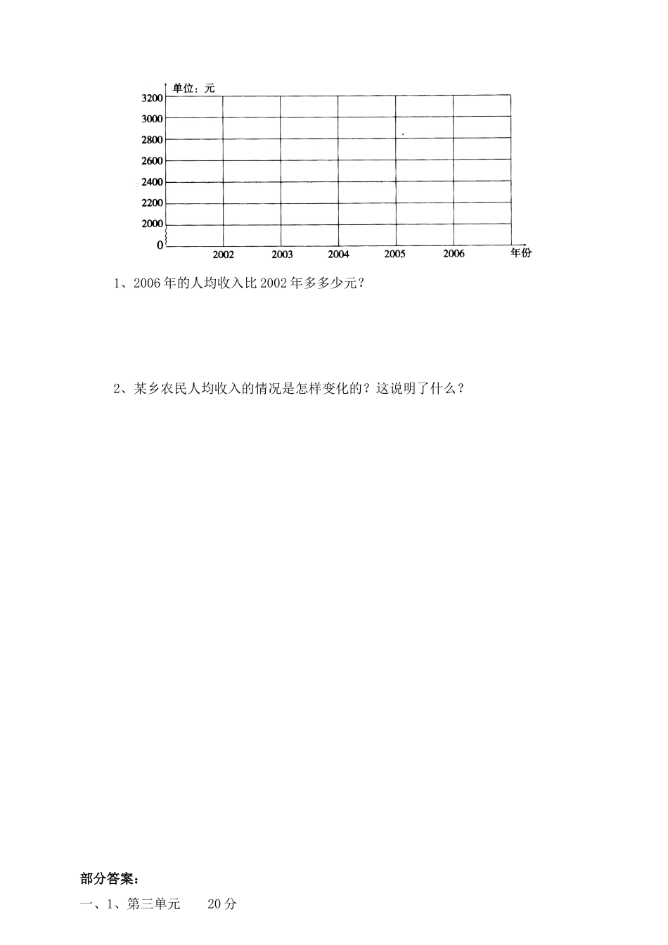 新人教版小学数学四年级下册第七单元《统计》单元测试卷之一.docx_第3页