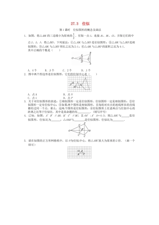 人教9年级数学下-27.3 位似同步练习1 新人教版.doc
