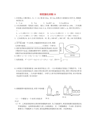 数学七年级上-培优强化训练14 新人教版.doc
