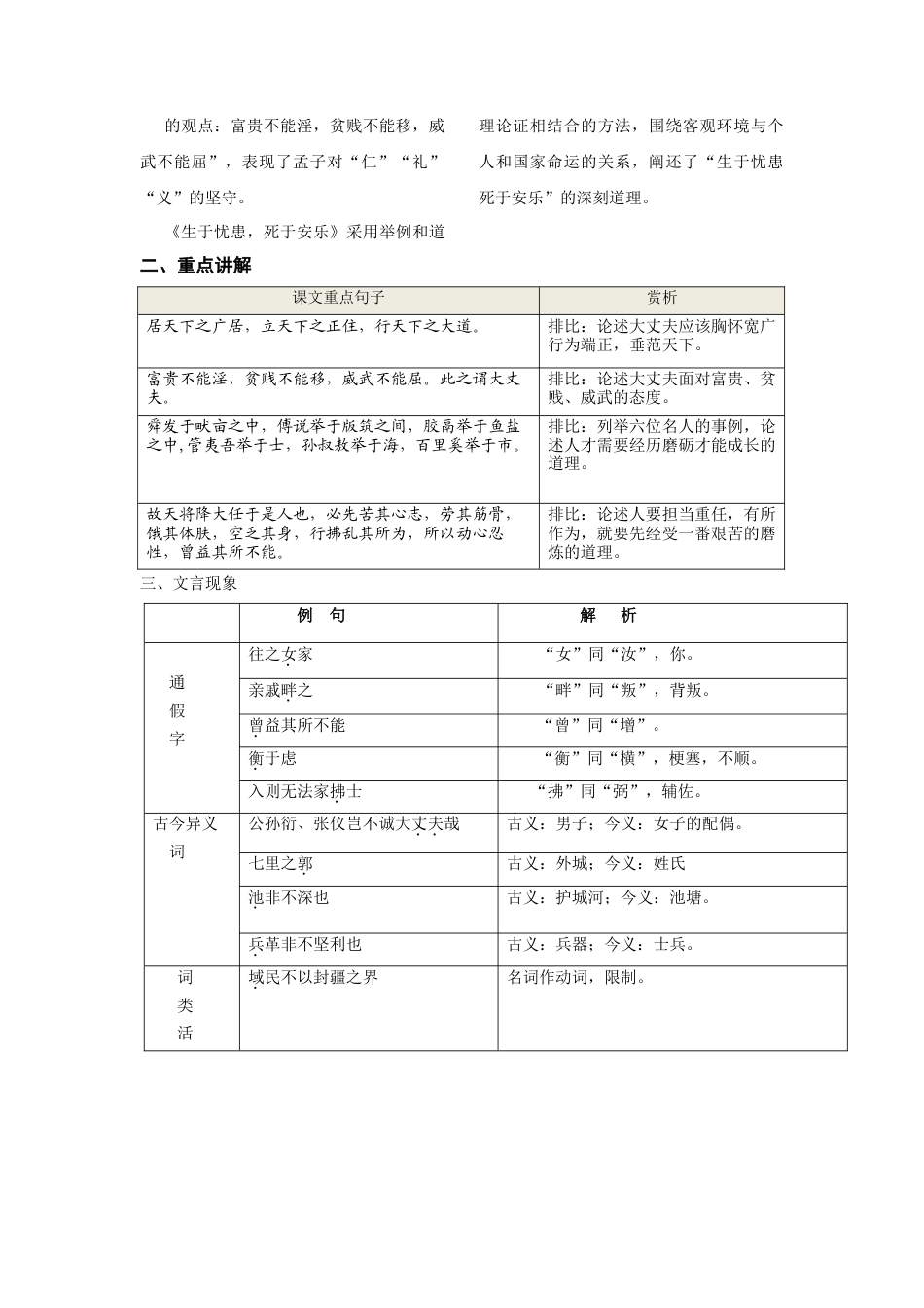 部编版八年级语文上册-第六单元  知识总结记背（1）（部编版）.doc_第3页