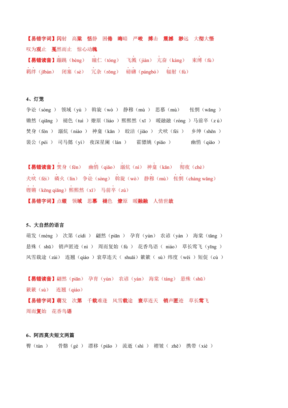 部编版语文八年级下册-专题01 字音与字形(考点讲解).docx_第2页