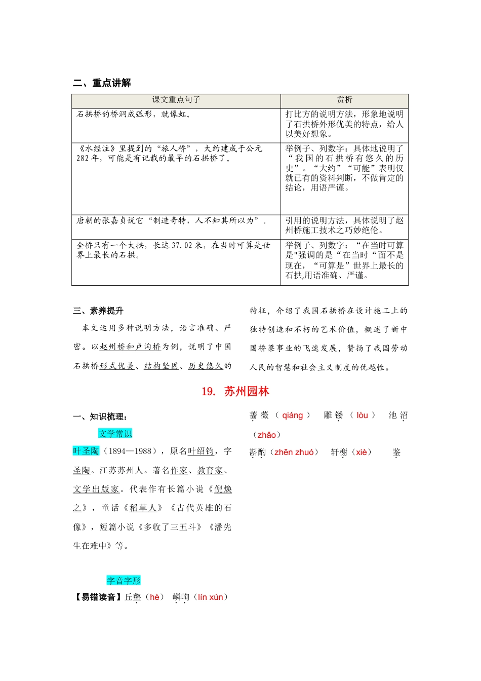 第五单元  知识总结记背（部编版八年级语文上册）.doc_第2页