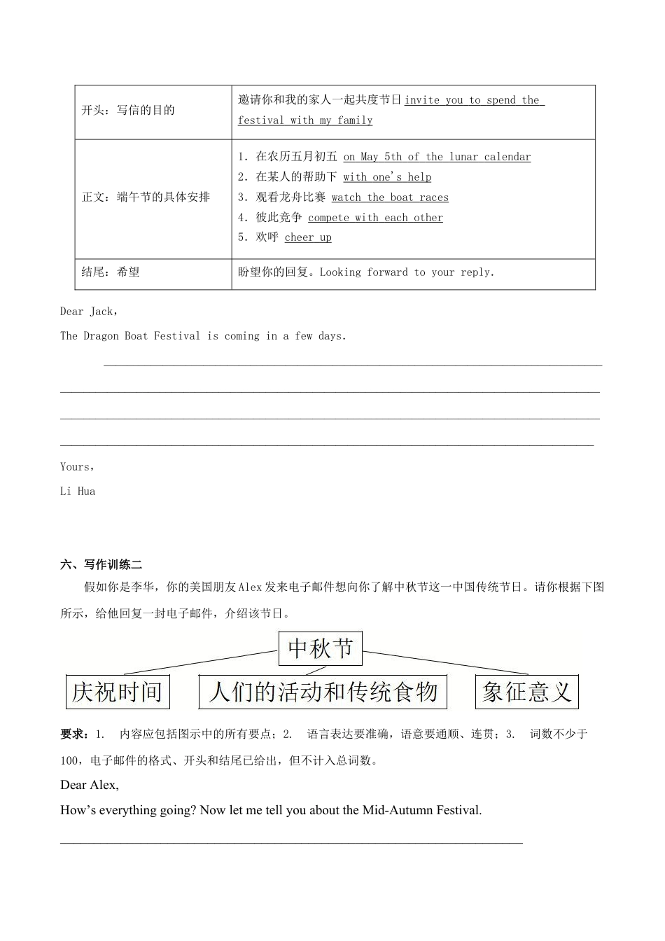 人教新目标九年级英语专题02 九全Unit 2 写作主题：节日（人教版）.docx_第3页