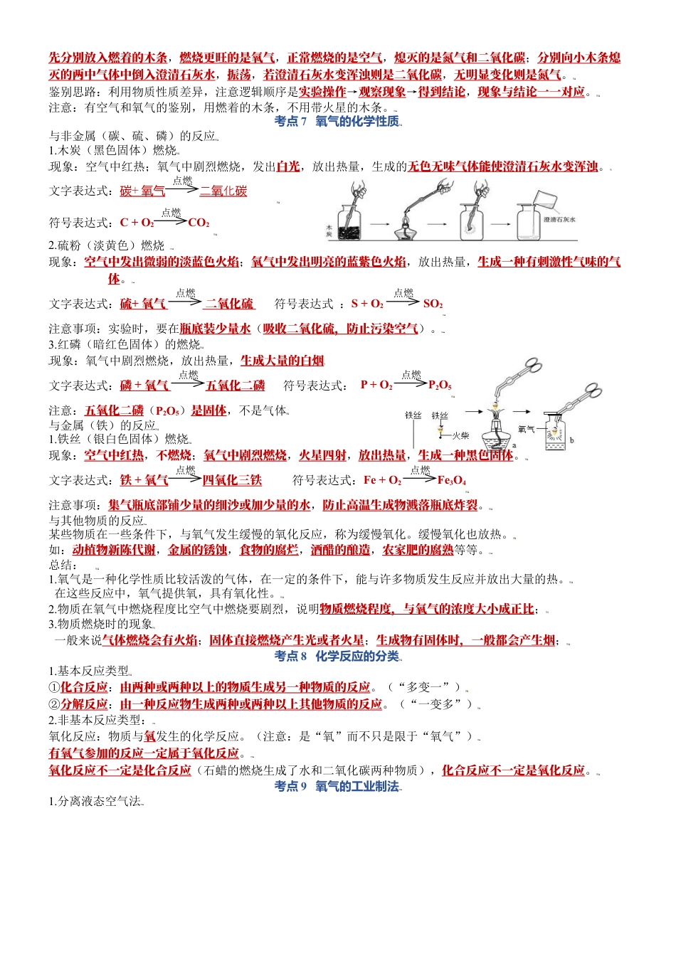 第二单元  我们周围的空气-九年级化学上册单元复习知识清单（人教版）.docx_第3页