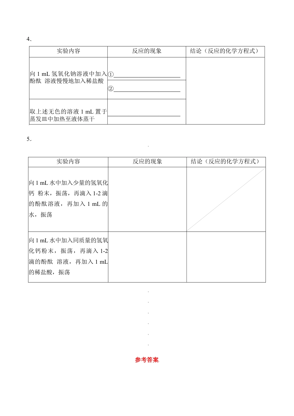 实验活动6  酸、碱的化学性质-九年级化学下册同步分层作业（人教版）.docx_第2页