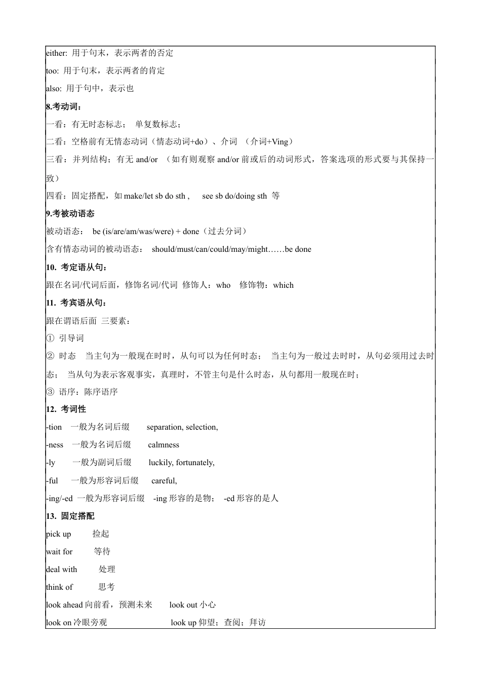 专题11.语法选择解题技巧-中考英语题型过关（原卷版）.docx_第3页