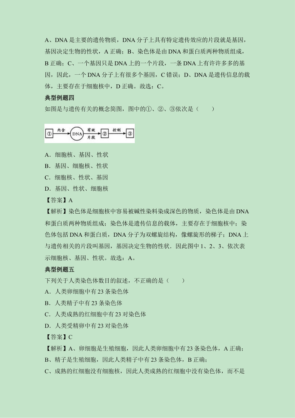 《基因控制生物的性状》例题解析-人教生物八年级下.docx_第2页